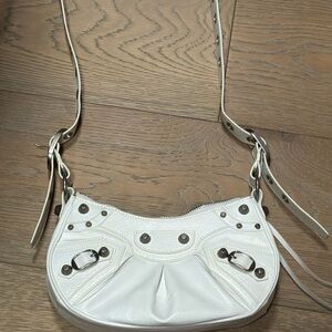 Stylish White Leather Women's Bag